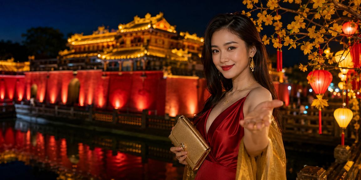 Bầu không khí lễ hội tại Huế gắn với trò chơi thưởng bao lì xì trên rinn99