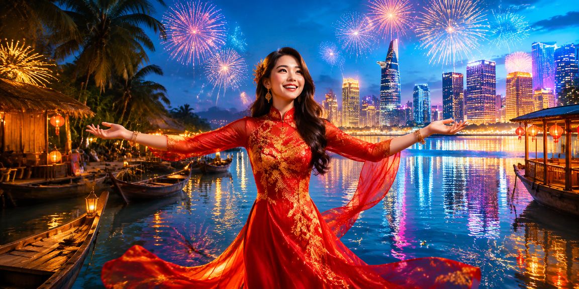 Không khí lễ hội sôi động tại vùng Mekong – người dân tham gia các trò chơi có thưởng truyền thống